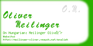 oliver meilinger business card